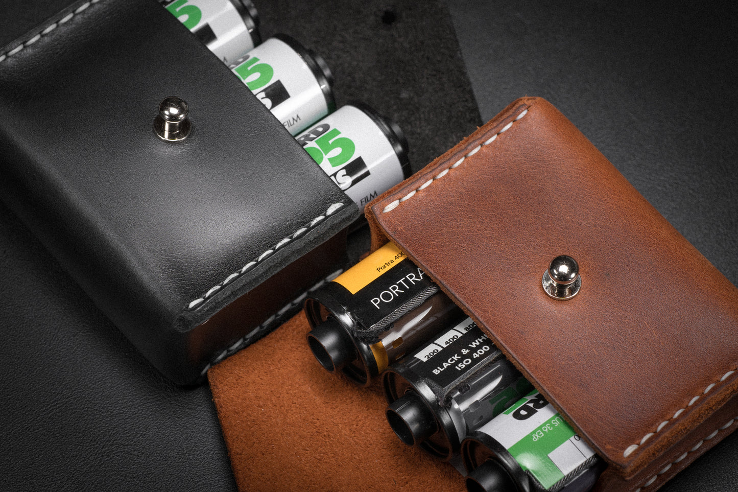 Leather film pouch (35mm)