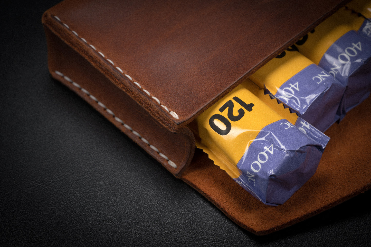 Leather film pouch (120mm)