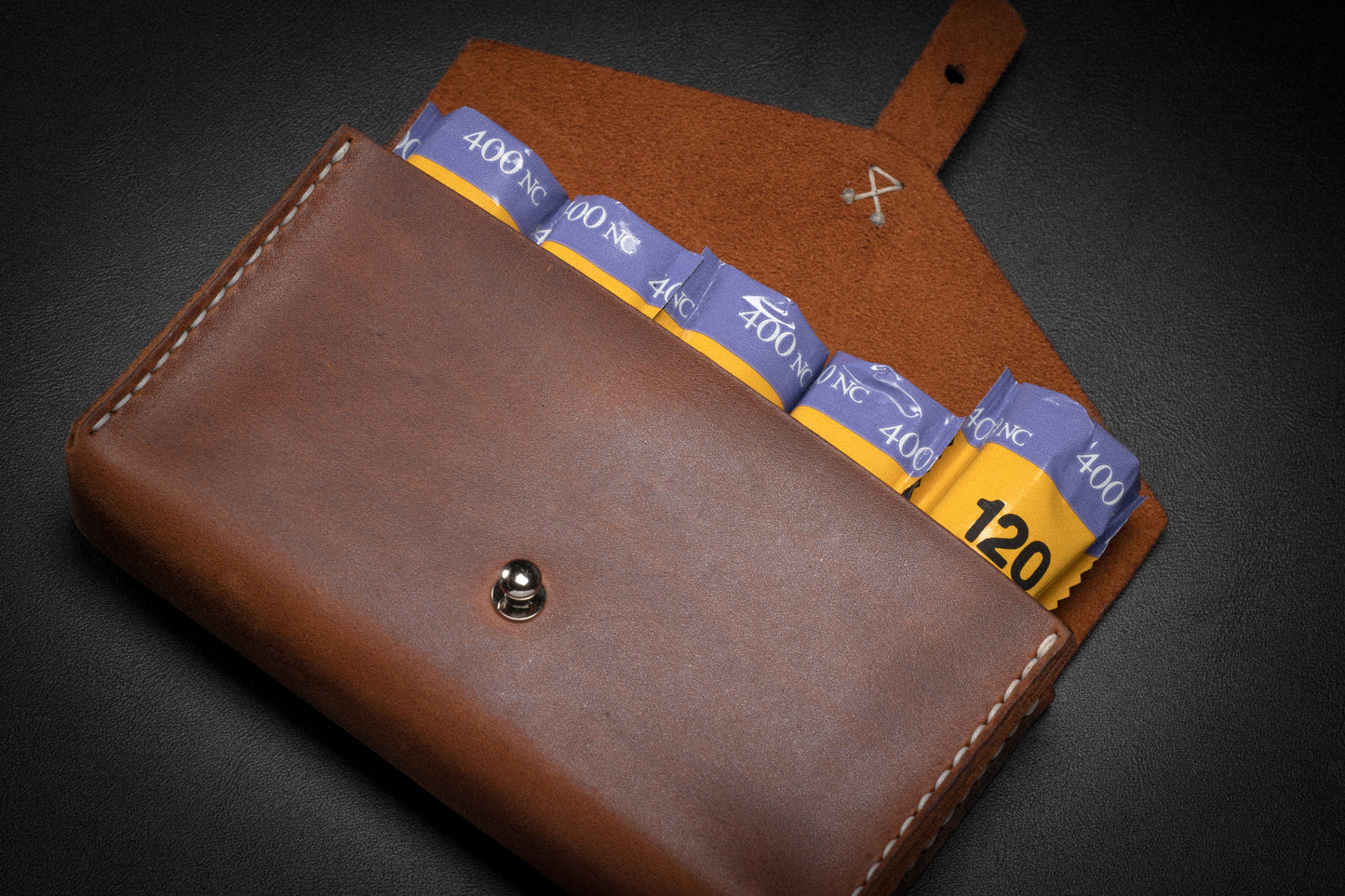 Leather film pouch (120mm)